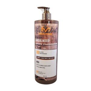 Realtree Sandalwood Men’s 3-in-1 Shampoo Conditioner Body Wash 33.8 oz
